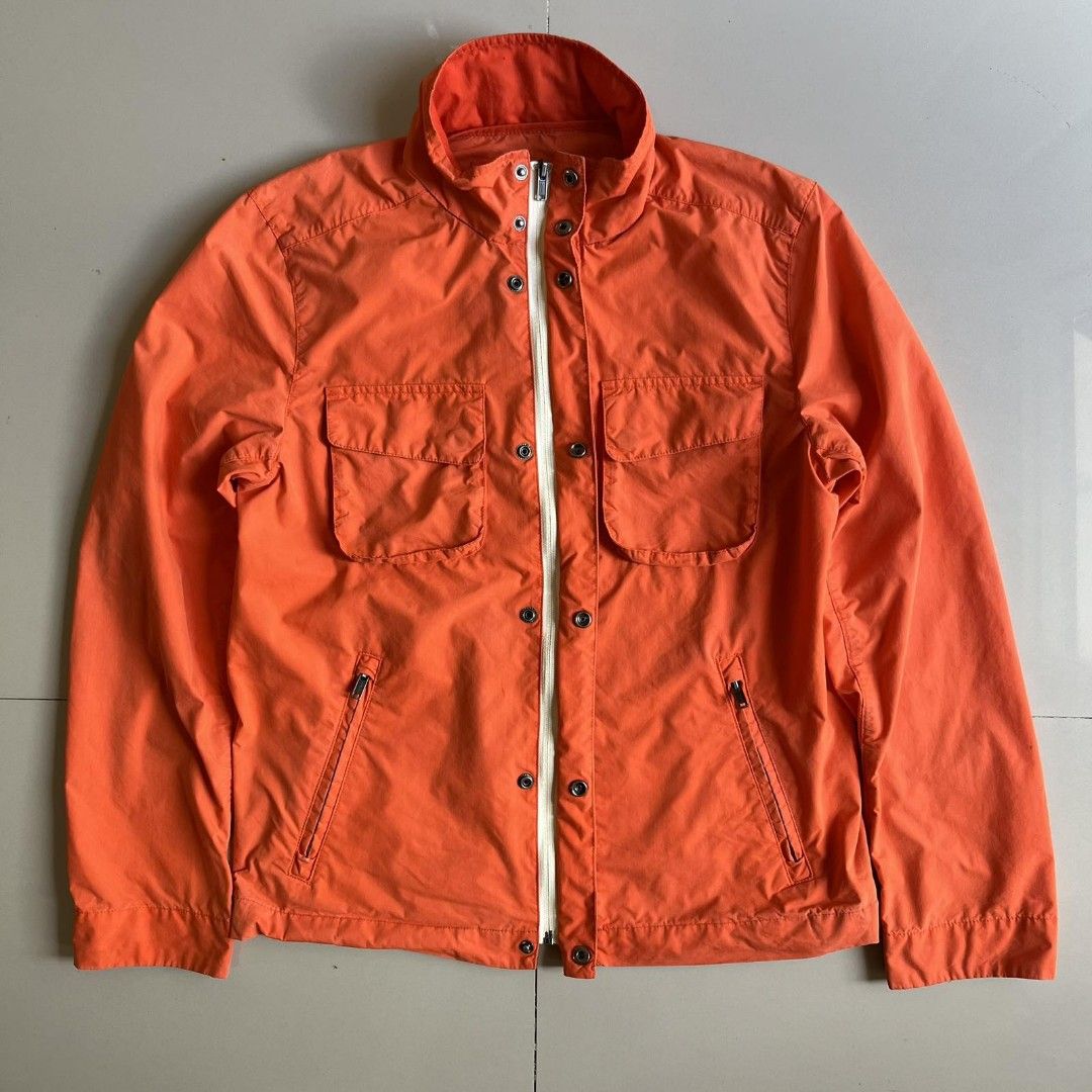 Gap Orange Utility Field Jacket (Category: Coats, Jackets and Outerwear) located in Manila. Submitted by almighthrift (Listing ID 1463584042, Image 1). Description: - Orange Gap jacket Spring 2013 - Size: Medium - Material: 60% Cotton, 40% Nylon - Pockets: Two chest pockets with button closure, two zippered side pockets - Closure: Full zip front with button closure at the collar - Style: Great for layering 📍First to pay basis 🚛 Plus Shipping 🚛