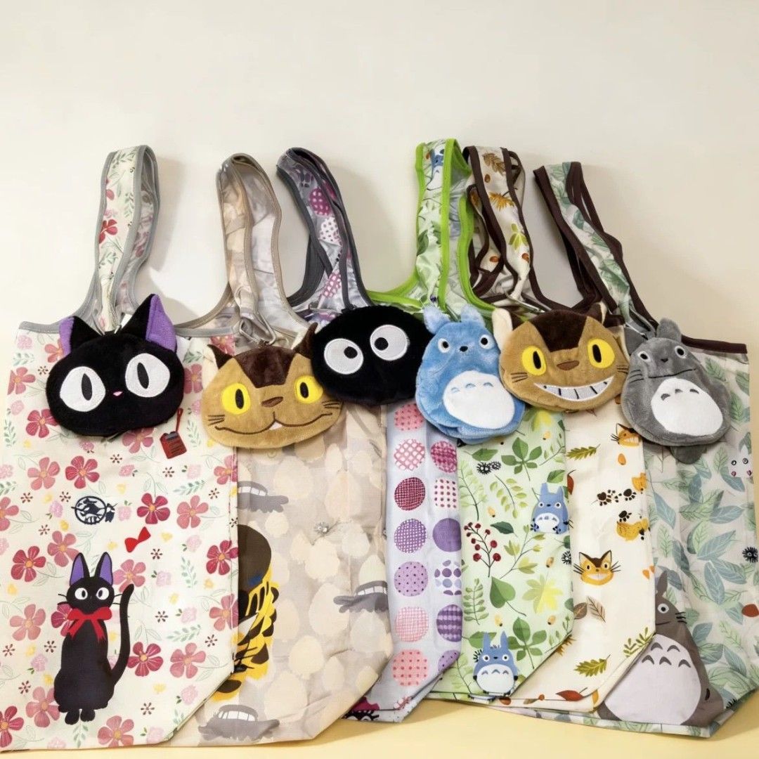 [Pre-order] Ghibli Totebag (Category: Tote Bags) located in Malasiqui. Submitted by yoonisthings (Listing ID 1463612071, Image 1). Description: Ghibli Reusable Shopping Totebag size: 45x45cm SF included via J&T.