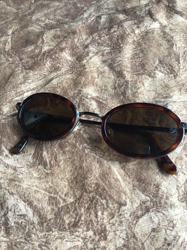 Giorgio Armani sunglass original (Category: Sunglasses & Eyewear) located in Baguio. Submitted by agozun61 (Listing ID 1463570886, Image 1). Description: Original sunglass Giorgio Armani color brown size 51 .Walang Grado .
