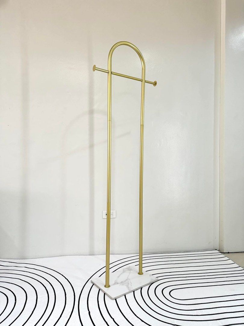 Gold clothes rack (Category: Clothes Drying Rack) located in Marikina City. Submitted by lovegoeson (Listing ID 1463569718, Image 2). Description: .