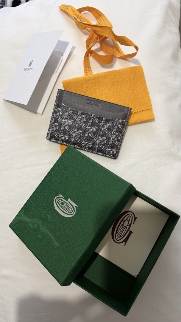 Goyard (Category: Luxury Bags & Wallets) located in Makati City. Submitted by pao0119 (Listing ID 1463667690, Image 3). Description: Selling my Goyard Saint Sulpice Card holder Bought in EU Complete with box, ribbon Gray in color Used only for couple of times No issues. In pristine condition Selling it for 21k slight neg.