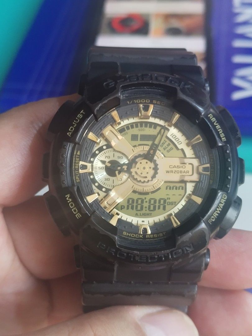 Gshock GA-110BR (Category: Luxury Watches) located in Quezon City. Submitted by reignkyle25 (Listing ID 1463602251, Image 1). Description: Orig Strap and bezel lady own kaya pwedeng pwede sa maselan.