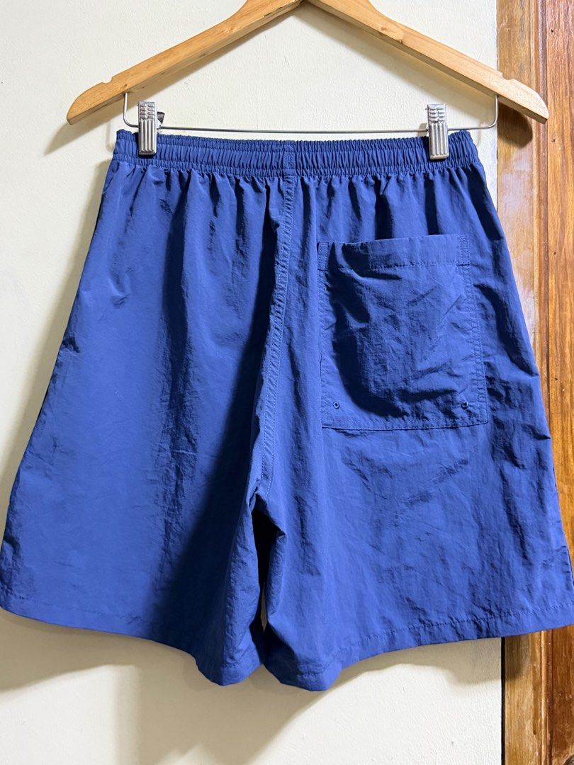 GU Blue Nylon Drawstring Elastic Waist Shorts Size S (Category: Shorts) located in Paete. Submitted by skydruemadison (Listing ID 1463697651, Image 2). Description: - GU blue nylon shorts - Size S - Elastic waistband with drawstring - Back pocket - Lightweight material - Ideal for casual wear or sports.