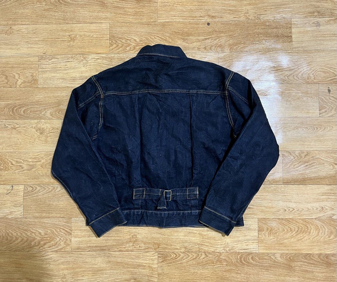 GU Type II Denim Jacket (Category: Coats, Jackets and Outerwear) located in Zamboanga. Submitted by alterramz08 (Listing ID 1463708641, Image 2). Description: GU Type II Denim Jacket Size Small Width 23 Length 23.5 Excellent Condition Price : 1,000 Pesos !!.