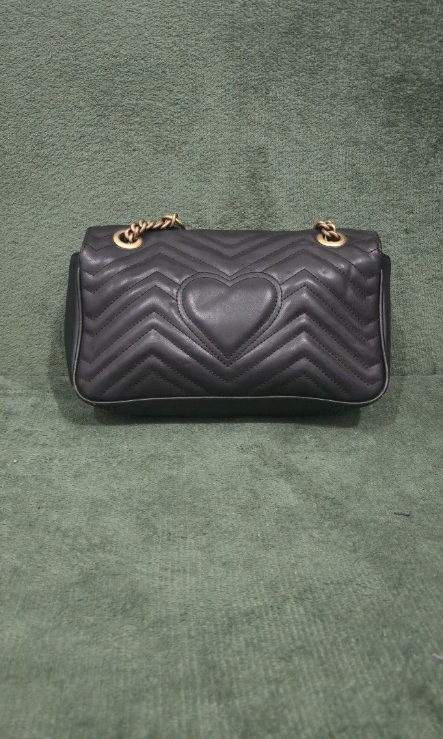 Gucci Classic GG Marmont Bag (Category: Luxury Bags & Wallets) located in Bacoor. Submitted by deux_trading_corporation (Listing ID 1463704431, Image 2). Description: 80k and above on 2ndhand market. condition: Rank AB - has normal signs of wear but no damage whatsoever. needs bags spa. payment first. you can always ask for discount/tawad but no to sobrang barat. no reservation. always check all the photos. some photo/s indicate the flaw..
