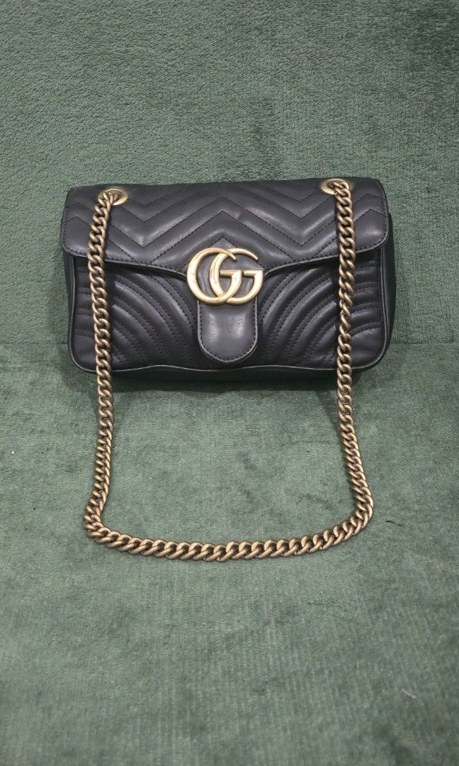 Gucci Classic GG Marmont Bag (Category: Luxury Bags & Wallets) located in Bacoor. Submitted by deux_trading_corporation (Listing ID 1463704431, Image 1). Description: 80k and above on 2ndhand market. condition: Rank AB - has normal signs of wear but no damage whatsoever. needs bags spa. payment first. you can always ask for discount/tawad but no to sobrang barat. no reservation. always check all the photos. some photo/s indicate the flaw..