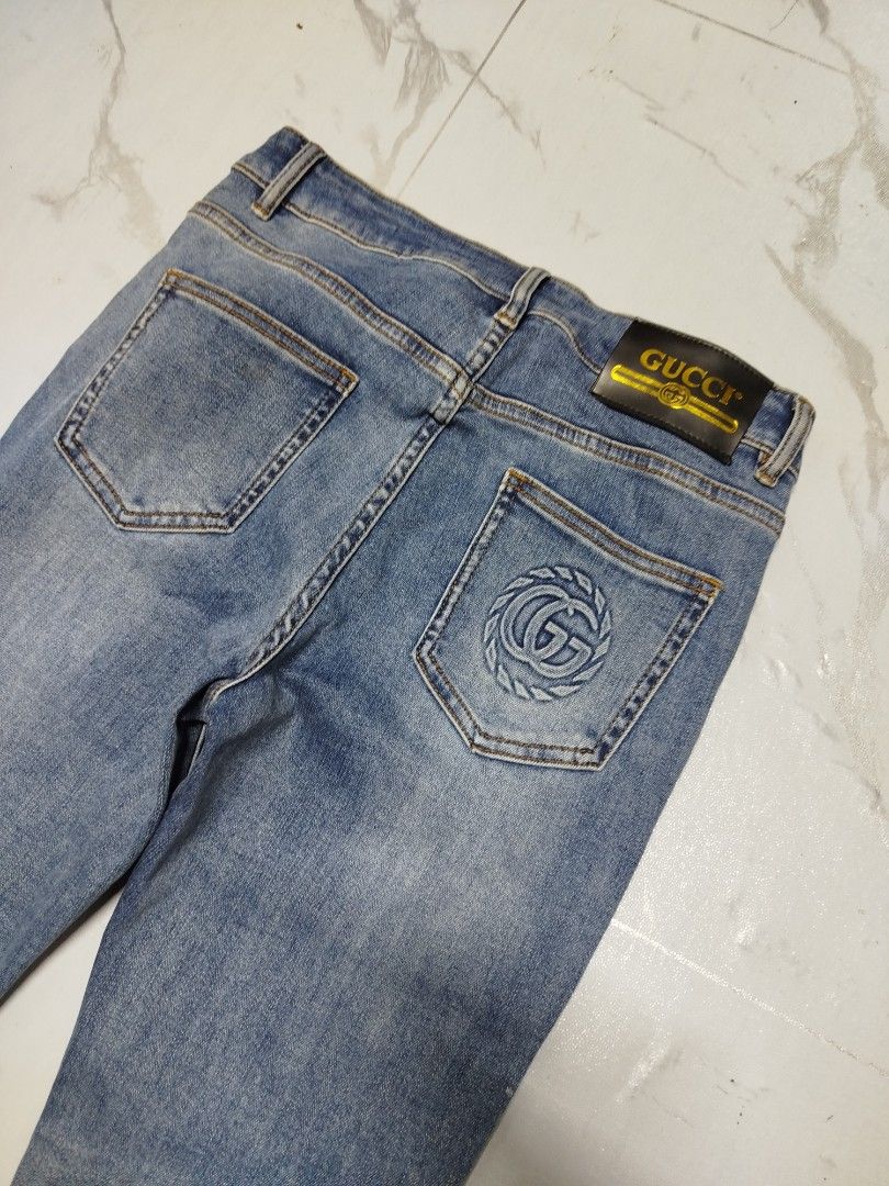GUCCI DENIM SKINNY JEANS (Category: Jeans) located in Bayombong. Submitted by Gentlemans_ClosEt (Listing ID 1463672069, Image 3). Description: GUCCI DENIM SKINNY JEANS SIZE 28 LENGTH 37 LEG OPENING 5 EXCELLENT CONDITION NO ISSUE.
