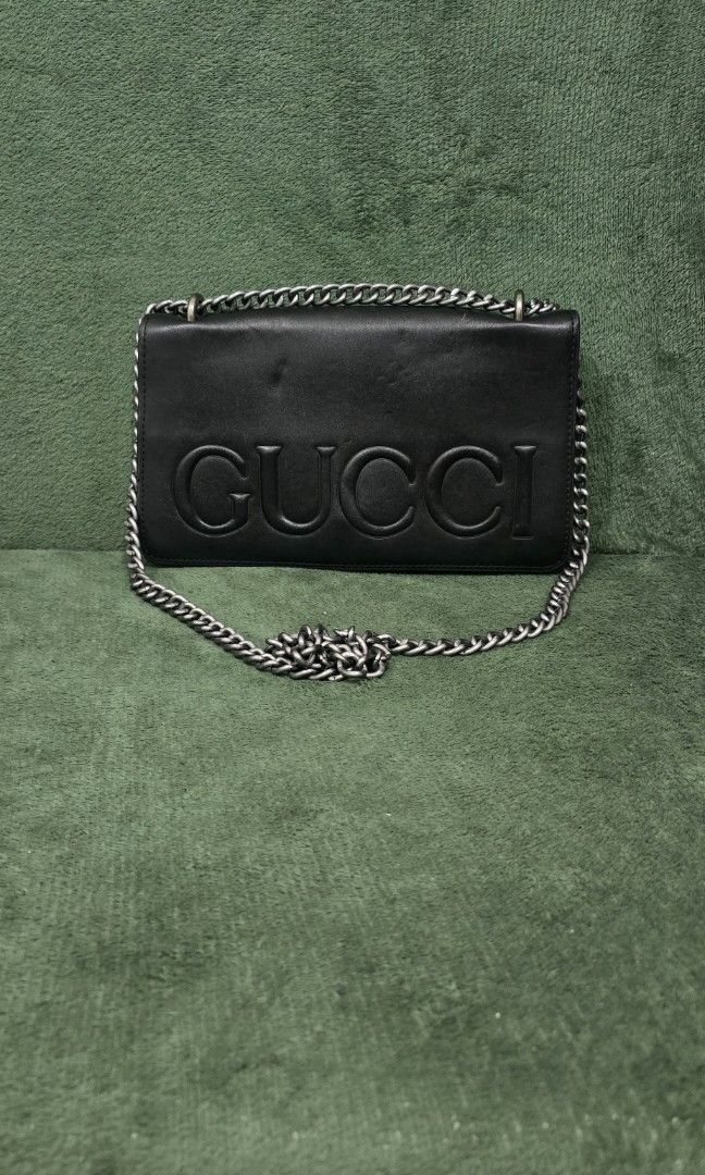 Gucci Xl Embossed Leather Mini Bag (Category: Luxury Bags & Wallets) located in Bacoor. Submitted by deux_trading_corporation (Listing ID 1463727801, Image 1). Description: 147k and above on 2ndhand market. condition: Rank A - almost like new but has pressed marks payment first. you can always ask for discount/tawad but no to sobrang barat. no reservation. always check all the photos. some photo/s indicate the flaw..