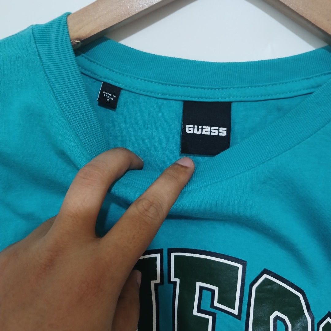 GUESS (Category: Blouses) located in Ozamiz City. Submitted by 2nd.sight (Listing ID 1463574427, Image 3). Description: fresh from bale size: small w: 18 l: 17 Last pic washable like new.