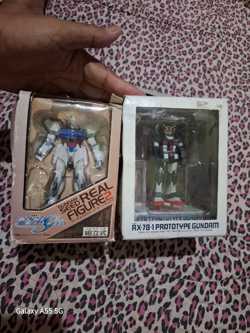 GUNDAM RX-78-1 PROTOTYPE AND SEED REAL FIGURE 2 (Category: Gundam & Model Kits) located in Antipolo. Submitted by goldentiger-ac44 (Listing ID 1463589937, Image 1). Description: GUNDAM RX-78-1 PROTOTYPE AND SEED REAL FIGURE 2 DATED 2001 AND 2003 VINTAGE BOTH EXCELLENT CONDITION PRICE 1K ANTIPOLO CITY LOCATION.