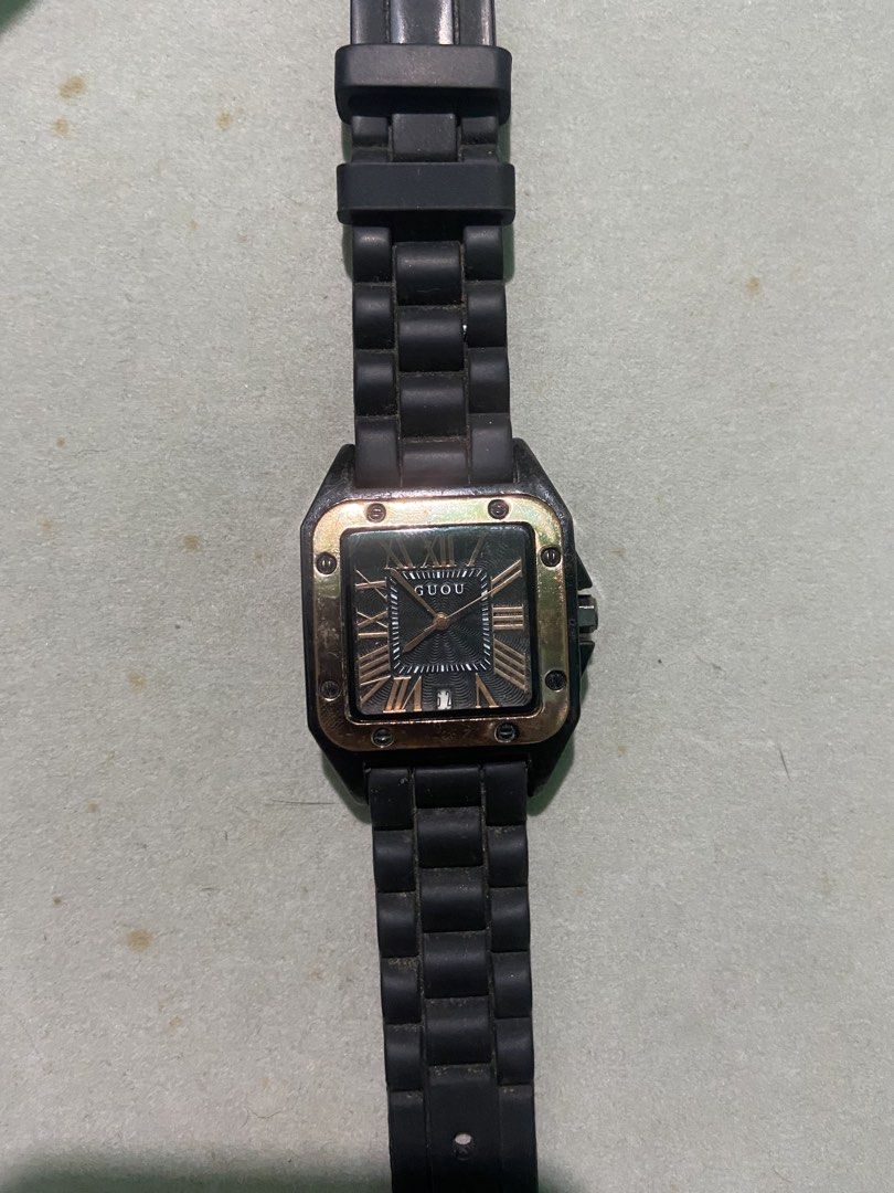 GUOU square fashion watch (Category: Men's Watches) located in Binan City. Submitted by retroz_collections (Listing ID 1463736755, Image 1). Description: .
