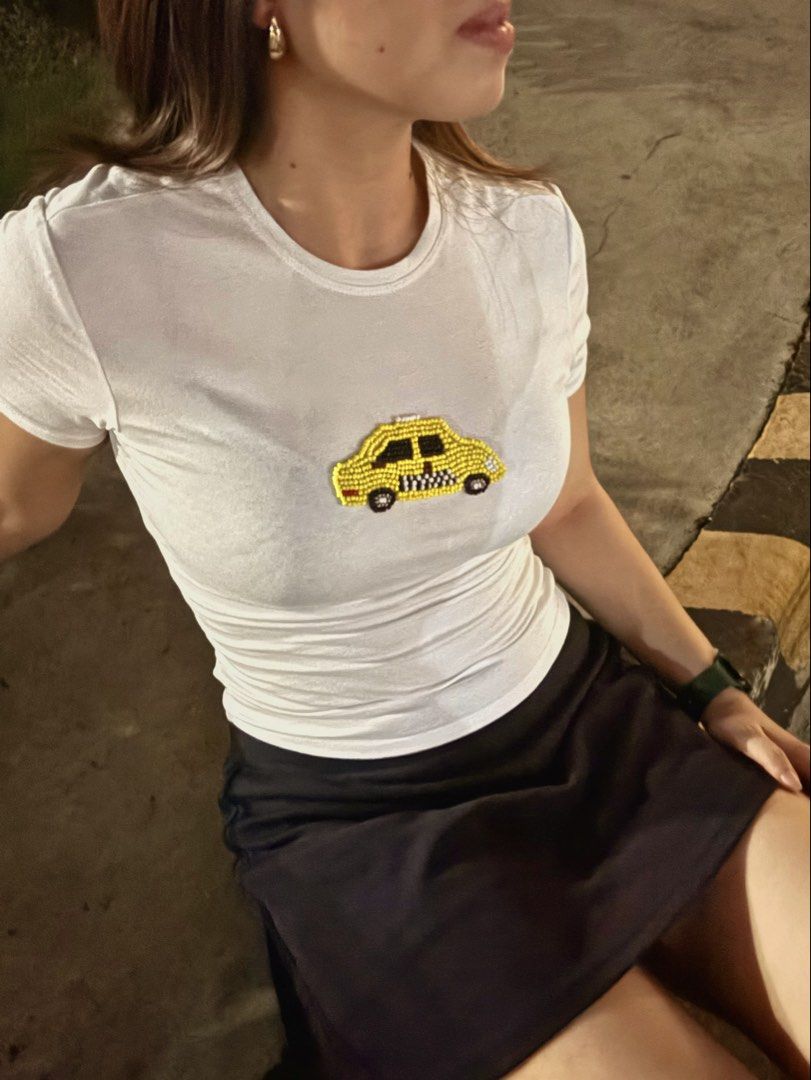 [Handmade] Custom Beaded tees (Category: Shirts) located in Mandaue City. Submitted by fromynalou (Listing ID 1463561925, Image 3). Description: Custom beaded tees starting at ₱1,000 Made to order, just send me your design on Instagram @fromynalou 🤍 Made within: 1–2 weeks.