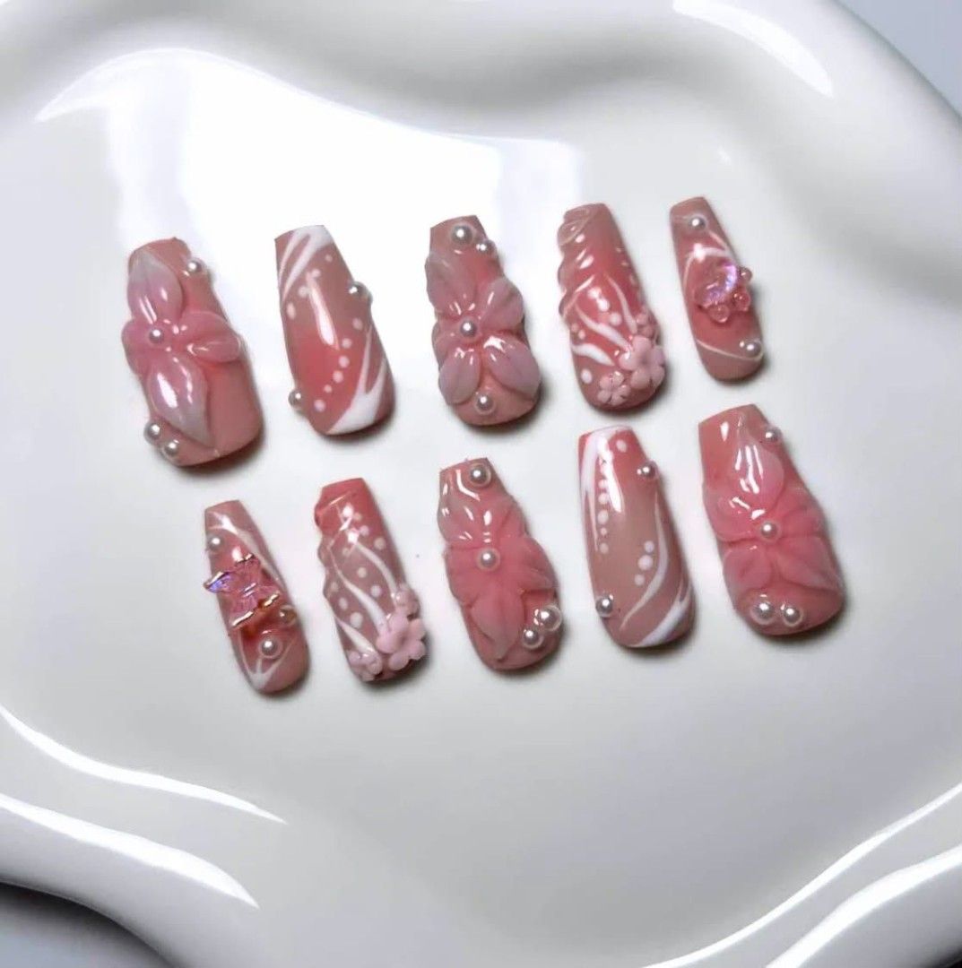 HANDMADE CUSTOM PRESS ON NAILS (Category: Hands & Nails) located in Manila. Submitted by by_lodia. (Listing ID 1463669021, Image 2). Description: HANDMADE CUSTOM PRESS ON NAILS •ACCEPTING RUSH ORDER (received inside 24 hours) •comes with nail glue, jelly glue, nail file, cuticle pusher, and alcohol (will send the instruction step by step to apply the press on) • Sizes: (small to xl) • Price depends on size and design •50% down payment to confirm 