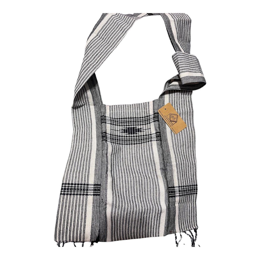 Handwoven striped bag Original from India (Category: Sling Bags) located in Taguig. Submitted by collectionsbykhrisna (Listing ID 1463590735, Image 1). Description: Premium handwoven struped fabric Handloom cotton from India.