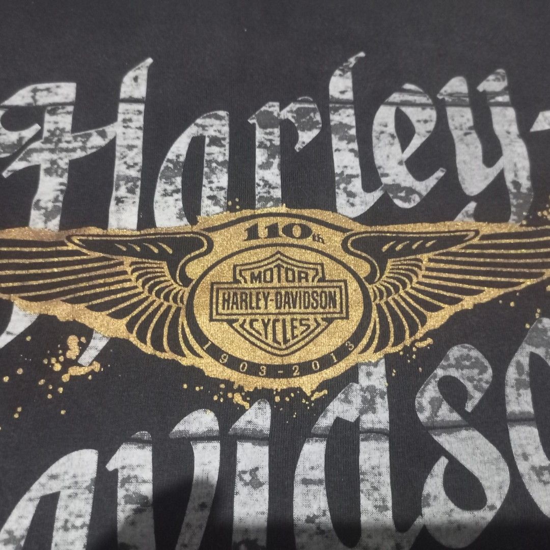 Harley-davidson dated 2013 (Category: Activewear) located in Cebu City. Submitted by quijanoroy59263 (Listing ID 1463727895, Image 3). Description: Excellent condition No issue Size large 22x28 Colorate 8/10 good fade 13years old tshirt Vintage harley-davidson.