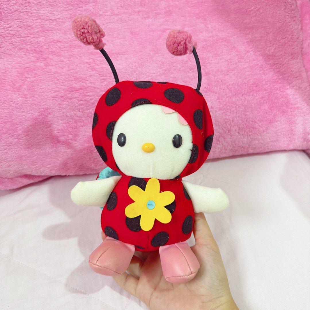 Hello Kitty Bug Eikoh Plush (Category: Plushies & Soft Toys) located in Manila. Submitted by ashyyel_ (Listing ID 1463682320, Image 1). Description: issue: check last photo.