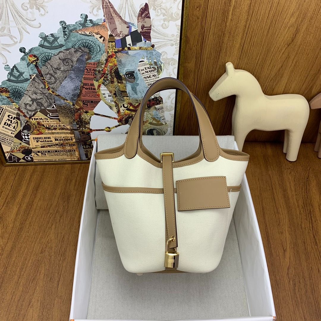 Hermes Cargo Picotin canvas vegetable basket 18cm (Category: Tote Bags) located in Quezon City. Submitted by grossoimor01025 (Listing ID 1463579426, Image 3). Description: .