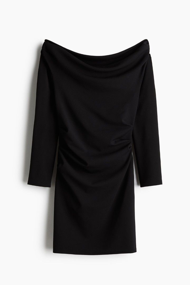H&M Black Off-Shoulder Dress (Category: Dresses) located in General Mariano Alvarez. Submitted by byzerra (Listing ID 1463654726, Image 2). Description: • Brand: H&M • Size: XS-S • Color: Black • Used once only.