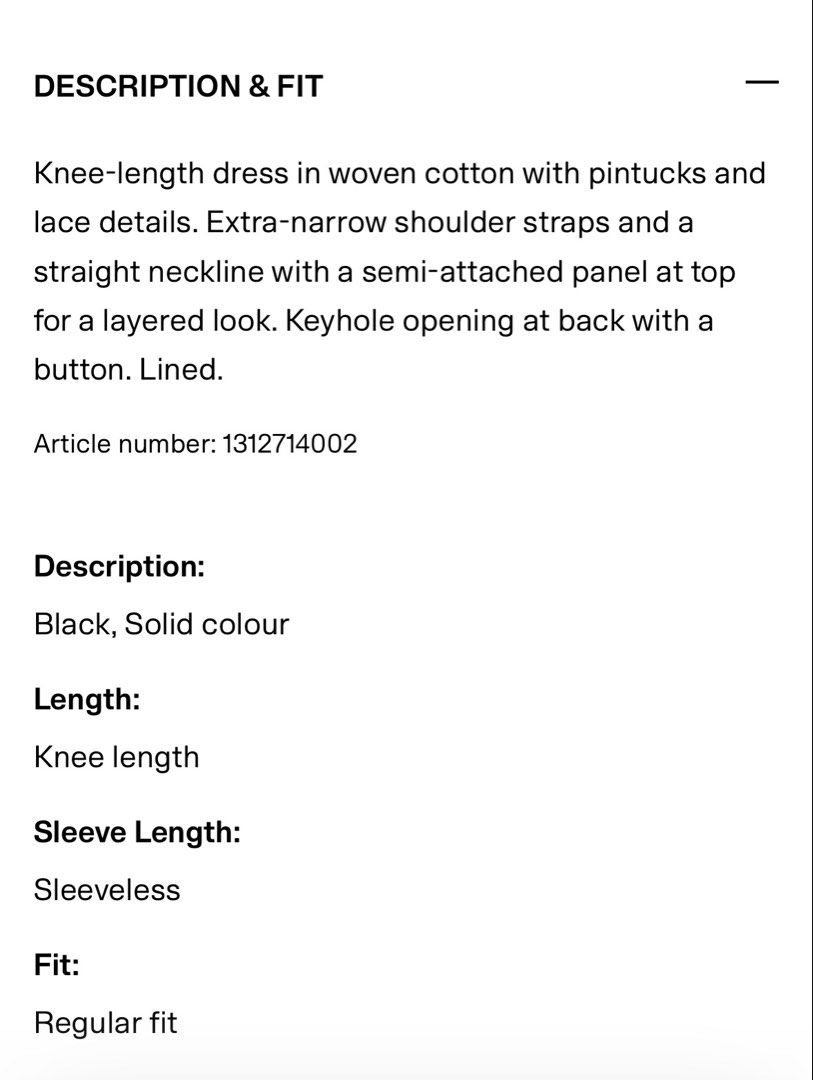 H&M Black Spaghetti Strap Dress (Category: Dresses) located in Marikina City. Submitted by libidibi (Listing ID 1463664212, Image 3). Description: Brand new with tag; LP posted Size on tag: XS Payment via GCash/BPI Delivery: Grab/Lalamove.