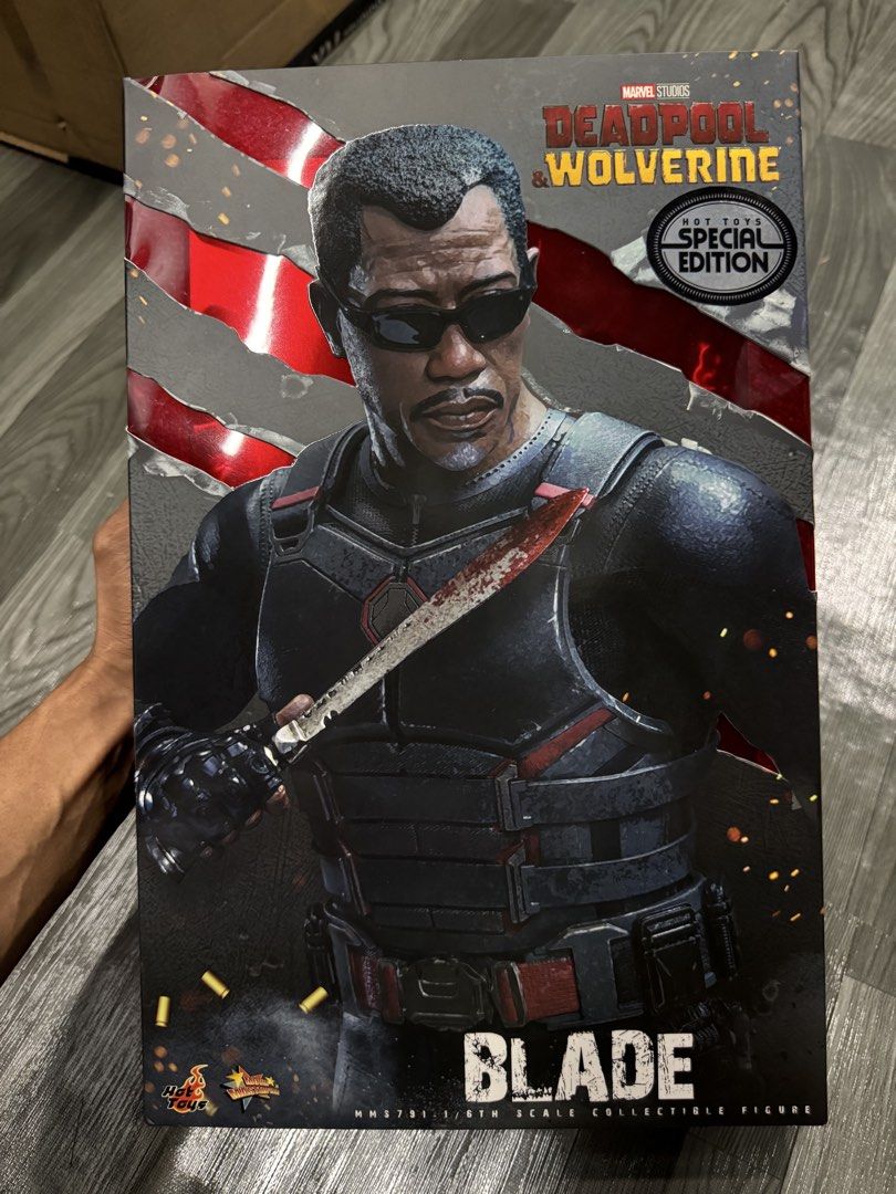 Hot toys Blade Special Edition (Category: Figurines & Statues) located in Paranaque City. Submitted by icko007 (Listing ID 1463665719, Image 1). Description: Hot toys Blade Special Edition Condition: Mint in Box Chineck lng Price: ₱15.7k Only Dibs now pay now / No Rush Shipping ‼️ Location Paranaque Payment Gcash/Bpi Shipping Lalamove/Lbc Buyers Risk / Fee ‼️Seller is not responsible for: lost, stolen, or damaged packages..