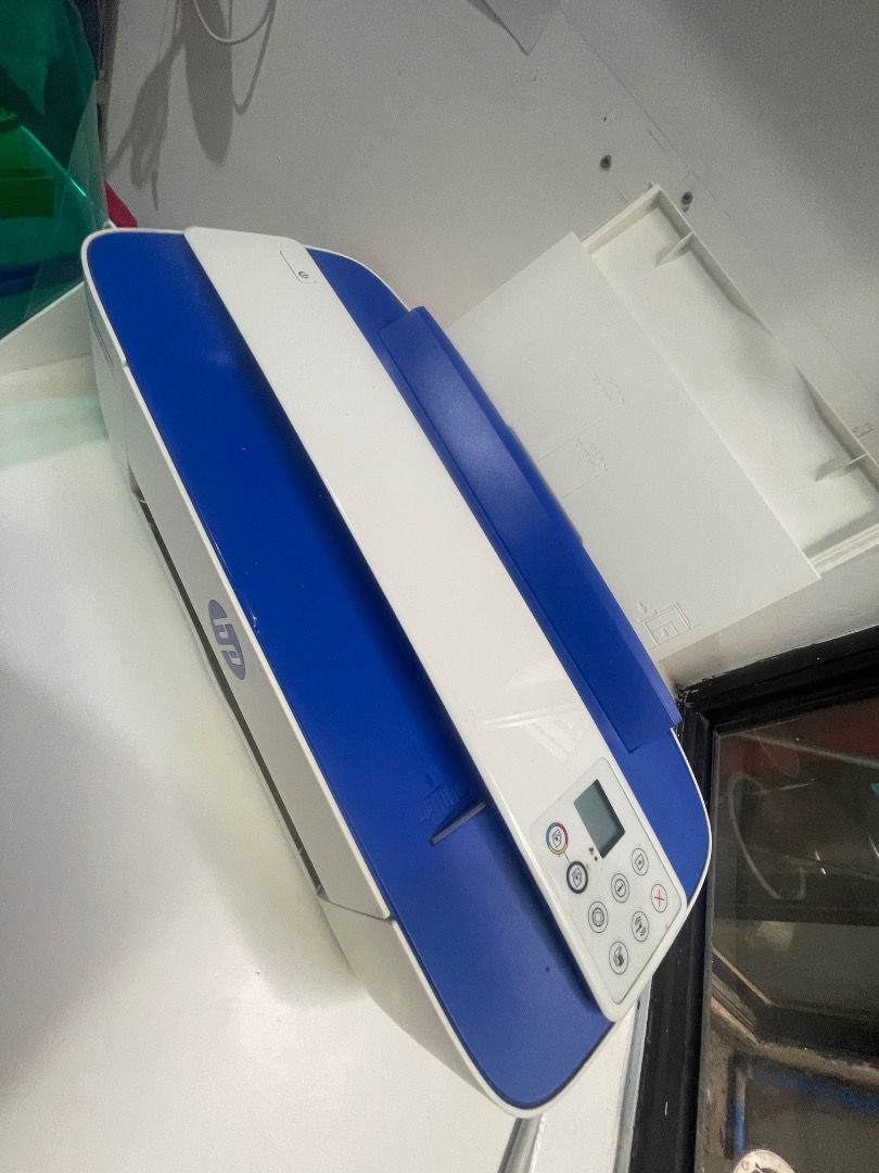 HP DeskJet 3700 Series All-in-One Printer (Category: Printers, Scanners & Copiers) located in Marikina City. Submitted by bezz_bezzy (Listing ID 1463658880, Image 3). Description: - HP DeskJet 3700 series all-in-one printer - Functions: Print, Scan, Copy - Color: Blue and White - Compact design, ideal for home or small office - Tested and confirmed working BOUGHT IN UAE NEEDS REGION RESET NO CARTRIDGE.