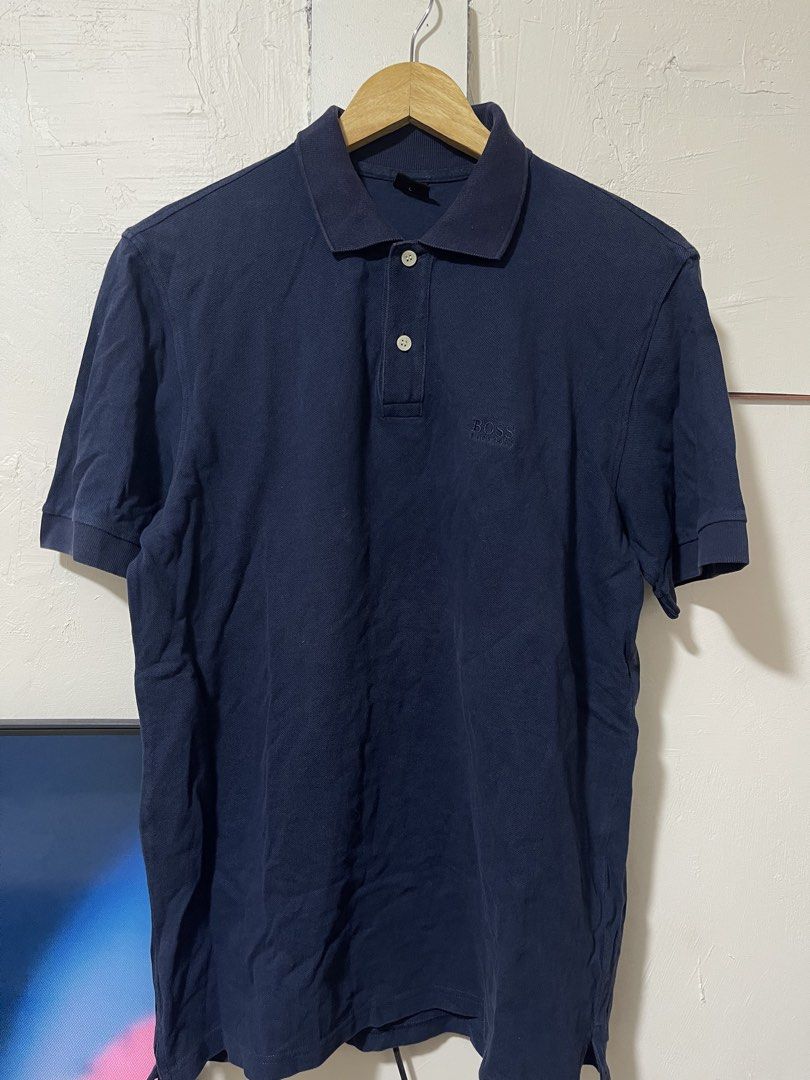 Hugo boss Polo shirt L (Category: Tshirts & Polo Shirts ) located in Marikina City. Submitted by joshuaades21107 (Listing ID 1463704906, Image 3). Description: Size large on tag 22 width 28 length Good condition 9/10 color rate and condition .