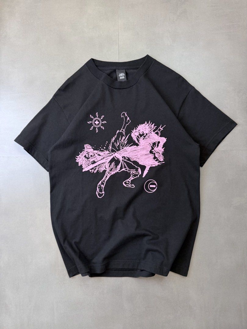 Hunter x Hunter Anime tee shirt (Category: Tshirts & Polo Shirts ) located in Santa Rosa. Submitted by arvintage.ph (Listing ID 1463681802, Image 1). Description: Tagged: Medium on tag Width 20” | Length 28.5” Condition: Great condition Issue(s): Pinhole. see photos.