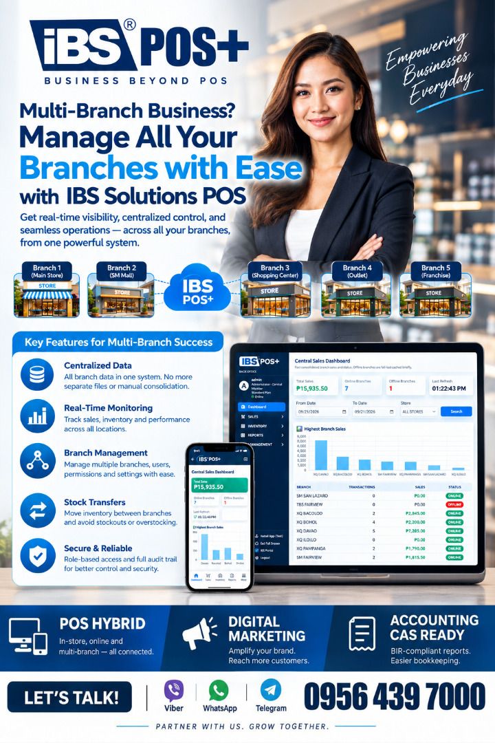 IBS POS+ (Category: Everything Else Others) located in Caloocan City. Submitted by silentrabbit.16d13c (Listing ID 1463588035, Image 1). Description: IBS Point of Sale Software.