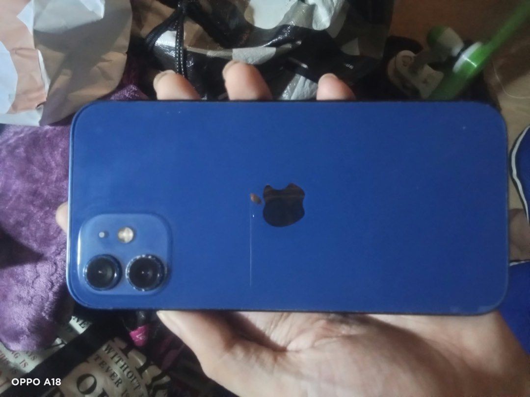 IPHONE 12 128GB 5G BLUE (Category: iPhone 12 Series) located in Taguig. Submitted by iphones.774 (Listing ID 1462939795, Image 1). Description: For sale!! Or Swap sa may add iPhone 12 BLUE 5G 🔵 128Gb NTC Variant🇵🇭 No sim restrictions Anysim Pwede Unli reset Face id working Truetone All working Working 0.5 sobrang linaw ang cam Pwede sa data pwede din sa wifi No repair history Battery Health 97% Orig battery never pa po napalitan Issue: medyo b