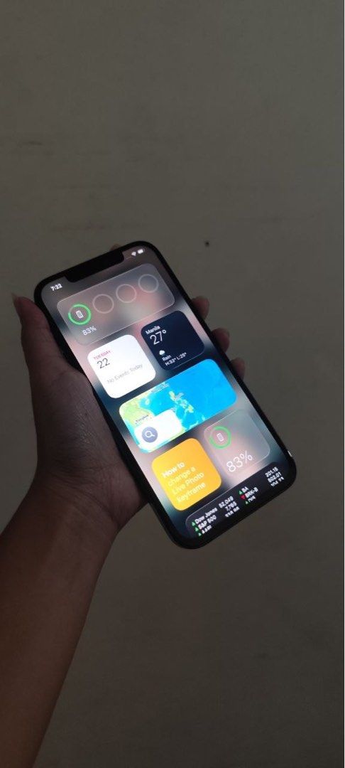 IPHONE 12 PROMAX (Category: iPhone 12 Series) located in Manila. Submitted by calmfalcon-6f5d (Listing ID 1463573298, Image 2). Description: IPHONE 12 PROMAX 128gb REPLACED LCD GX OLED WORTH 6800 REPLACED BATTERY (makunat) ISSUE FACE ID ONLY the rest all goods .