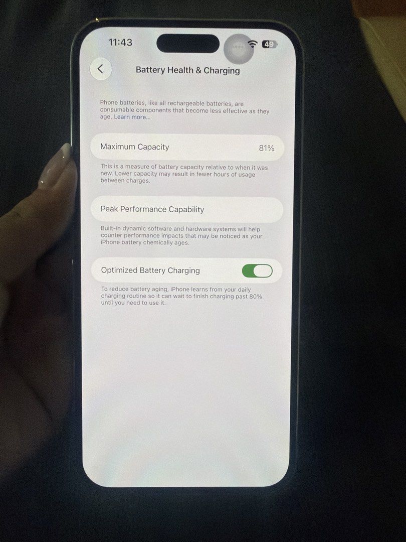 Iphone 14 Pro Max HK Variant (Category: iPhone 14 Series) located in Manila. Submitted by mintjulep (Listing ID 1463588882, Image 3). Description: 📱 iPhone 14 Pro Max – 128GB (White) ✨ Super good condition (lady-owned) ✅ HK Variant (Dual physical sim) ✅ 128GB Storage ✅ Original Battery – 81% Battery Health ✅ No issues, never repaired ✅ With original box ✅ Includes free phone case 📩 PM for any questions. Serious buyer only. Meet up only - ATC, M