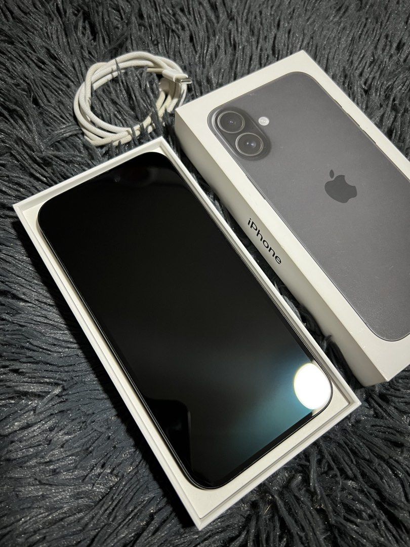 IPhone 16 Plus 128gb (Black) (Category: iPhone 16 Series) located in Bacoor. Submitted by marknoriell (Listing ID 1463579772, Image 2). Description: IPhone 16 Plus 128gb (Black) 📌Smart Locked until Dec 2026 In Good Condition 91% Battery Health (Original) All Original Parts All Working ✔️ IOS 26.5 ✔️ ZP/A NTC Approved (Local Variant) ✔️ Truetone ✔️ Face ID ✔️ Camera ✔️ Speakers/Mic ✔️ Unli Reset Included: Unit, Box, Case and Orig Cord No issues L