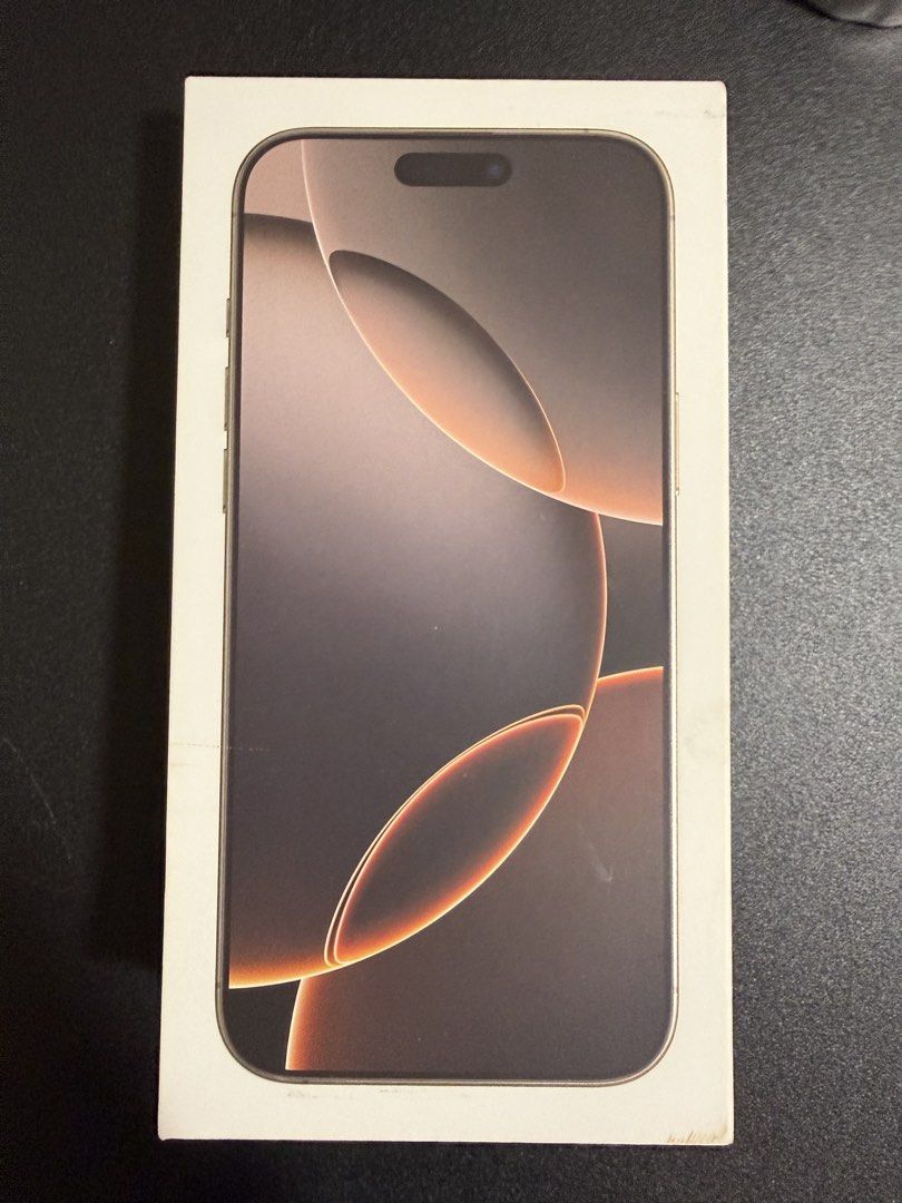 Empty box - iPhone 16 Pro Max (Category: Storage Boxes & Baskets) located in Singapore. Submitted by bzeebee (Listing ID 1463637521, Image 1). Description: iPhone 16 pro max desert titanium empty box . Can mail. .