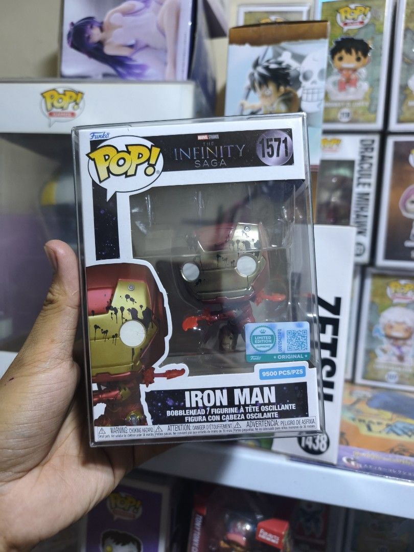 Ironman Funko pop Limited edition (Category: Action & Battle Toys) located in Manila. Submitted by daily.tipid (Listing ID 1463688334, Image 1). Description: Ironman Funko pop Limited edition 2,550 lbc,jnt or lalamove.