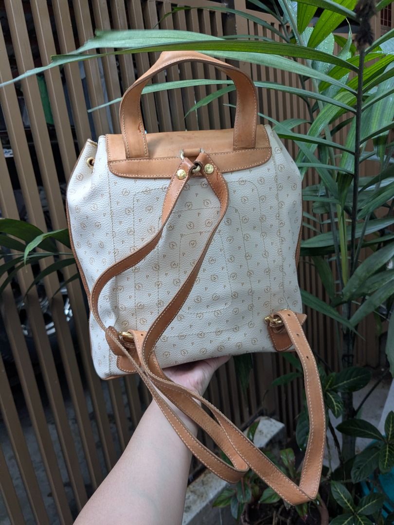 Pollini Italy Luxury Backpack (Category: Backpacks) located in Quezon City. Submitted by nnncorner (Listing ID 1463670540, Image 2). Description: Original Pollini Italy Luxury Backpack 100% Genuine Leather 8.8/10 condition No peelings on leather but of has signs of used such as watermarks only 100% original Length 13 inches Width 13 inches Originally for 700 USD / 42k in pesos Used since 2019 but they are presentable pa. This is not lightweight D