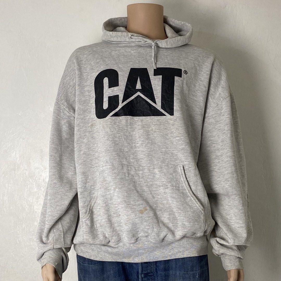JERSEEZ 👕 | Heather Gray Pullover Hoodie (Category: Hoodies) located in Bulacan. Submitted by orc.ph (Listing ID 1463662054, Image 3). Description: JERSEEZ 👕 | Heather Gray Pullover Hoodie Material Used: 50% Cotton 50% Polyester - Heather Gray - Long Sleeve -Big “CAT” (Caterpillar) Men’s Trademark - Oversized - Casual - Streetwear ‎-Size: 4XL -Width: 29” ‎-Length: 26.5” Issue: Un/Washable Stains ‎ ‎⚠️Note: For Inspo lang po yung When worn, Mag 