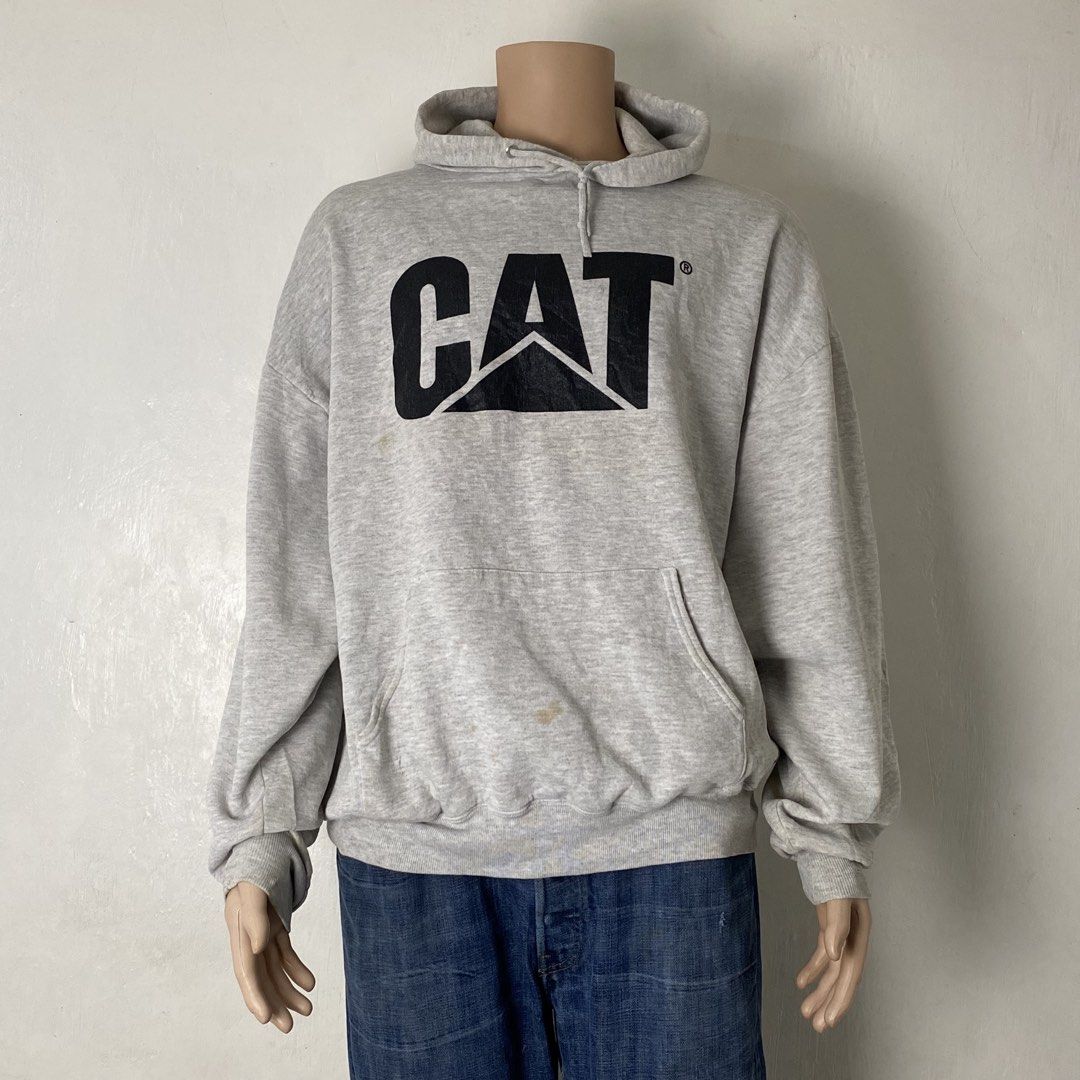 JERSEEZ 👕 | Heather Gray Pullover Hoodie (Category: Hoodies) located in Bulacan. Submitted by orc.ph (Listing ID 1463662054, Image 2). Description: JERSEEZ 👕 | Heather Gray Pullover Hoodie Material Used: 50% Cotton 50% Polyester - Heather Gray - Long Sleeve -Big “CAT” (Caterpillar) Men’s Trademark - Oversized - Casual - Streetwear ‎-Size: 4XL -Width: 29” ‎-Length: 26.5” Issue: Un/Washable Stains ‎ ‎⚠️Note: For Inspo lang po yung When worn, Mag 
