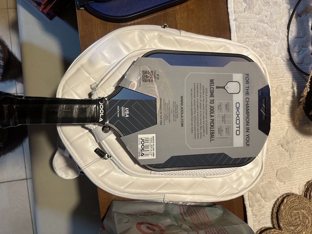 Joola Okkoto Pickleball Paddle (Category: Racket and Ball Sports) located in Pasig City. Submitted by woahbenedict21 (Listing ID 1463641450, Image 3). Description: Brand New Bought Abroad (USA) No issues Great quality 3,900 each. *White Bag is not included*.