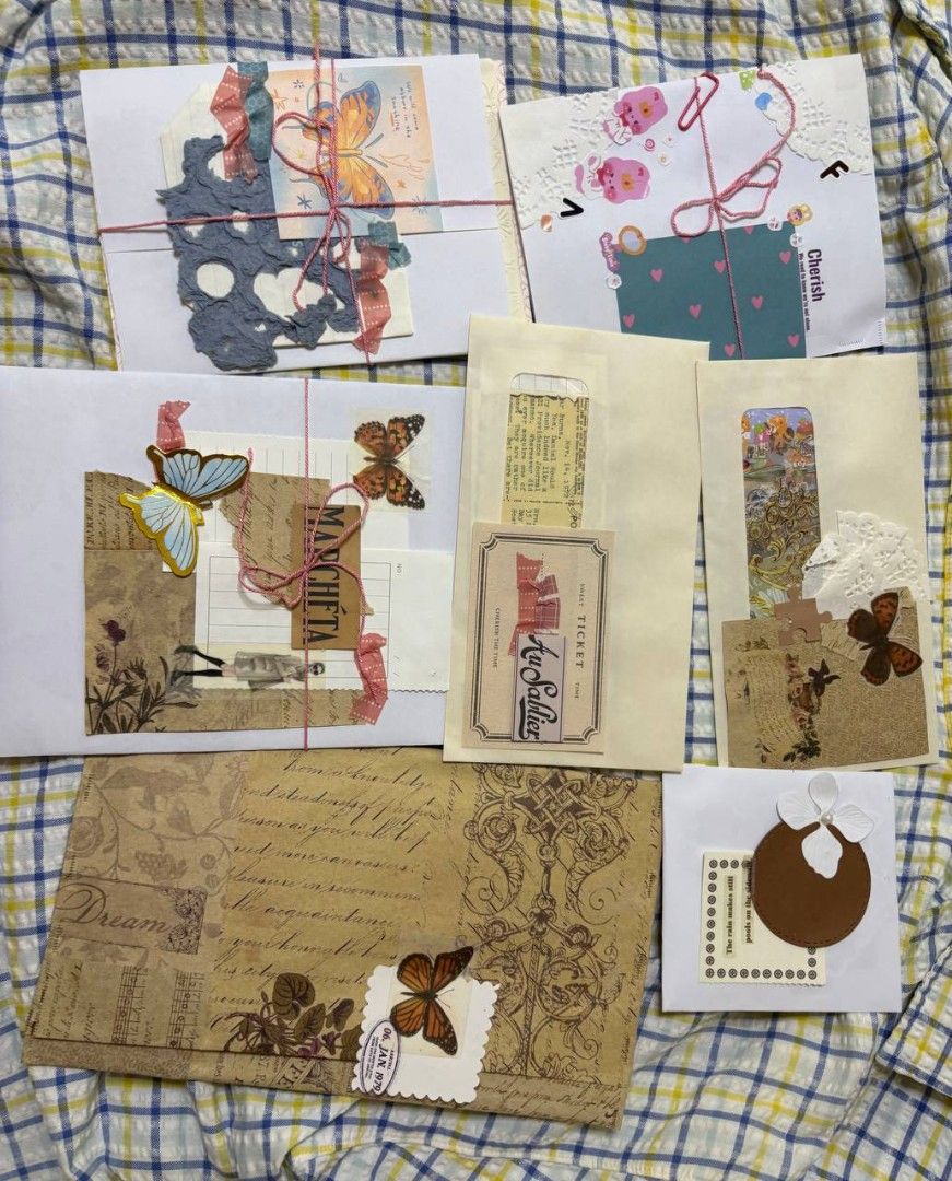 Journal Kit / Mystery Pack (Category: Craft Supplies & Tools) located in Dasmarinas. Submitted by freyjawinters (Listing ID 1463588181, Image 2). Description: ✨Msytery Kit + Mystery Book || 350Php✨ Includes: assorted stickers and sticker sheets, assorted ephemera and background paperse cut, handmade papers, 1 loop superwide washitape, etc.. Book genre: Family saga, classic romance, historical fiction Location: Dasma, Cavite J&T / Lalamove deliver