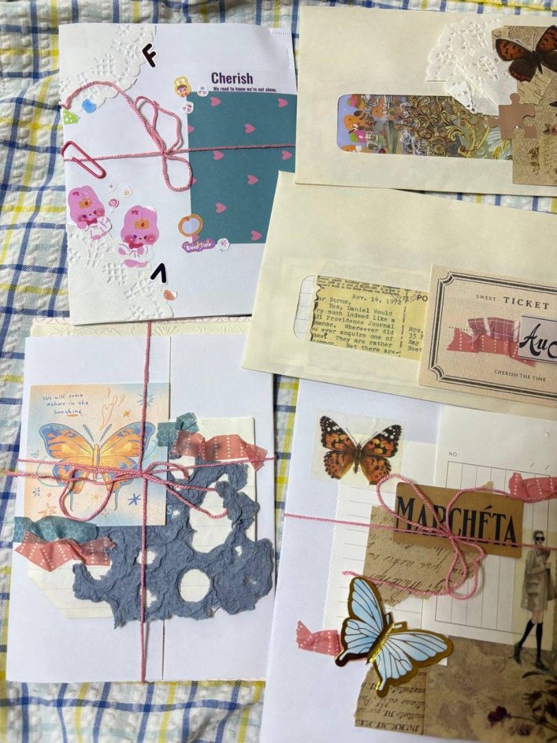 Journal Kit / Mystery Pack (Category: Craft Supplies & Tools) located in Dasmarinas. Submitted by freyjawinters (Listing ID 1463588181, Image 1). Description: ✨Msytery Kit + Mystery Book || 350Php✨ Includes: assorted stickers and sticker sheets, assorted ephemera and background paperse cut, handmade papers, 1 loop superwide washitape, etc.. Book genre: Family saga, classic romance, historical fiction Location: Dasma, Cavite J&T / Lalamove deliver