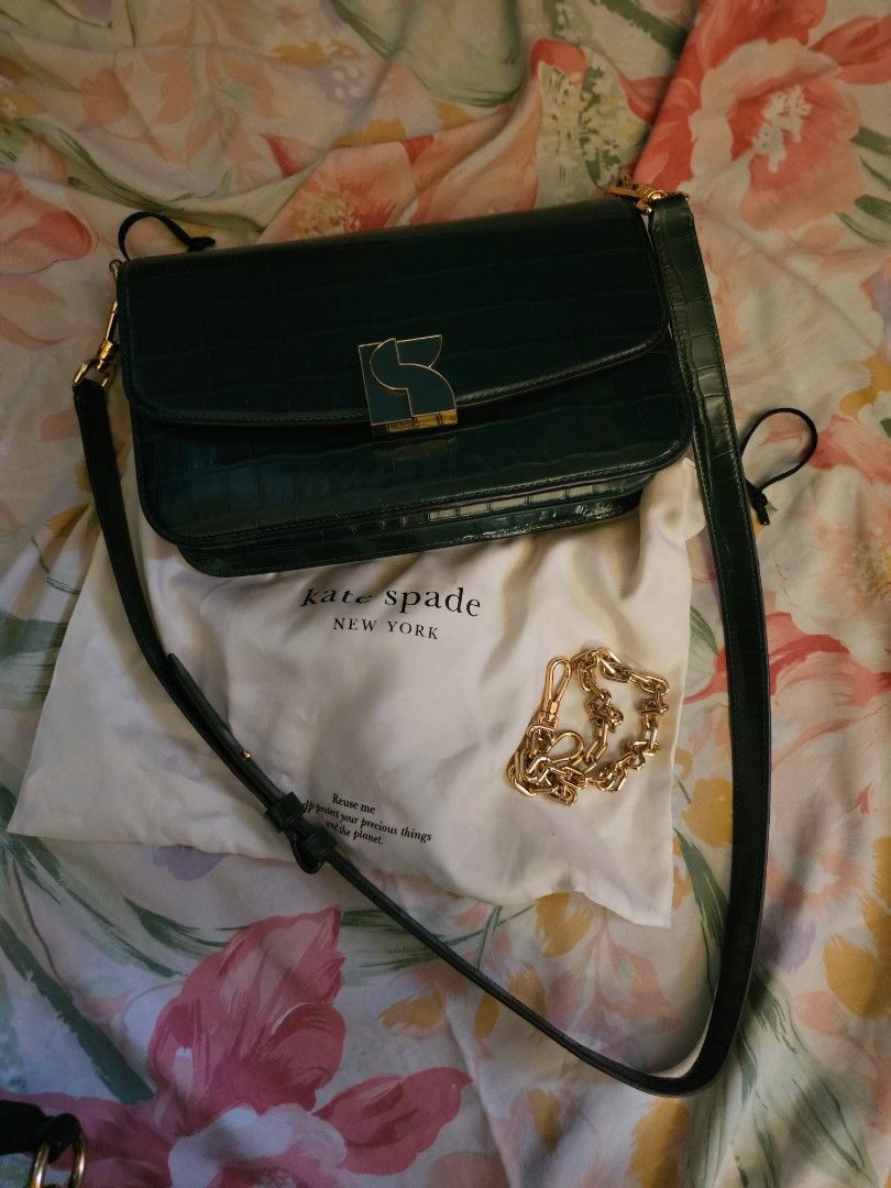 Kate Spade (Category: Tote Bags) located in Makati City. Submitted by prelovedbagsandmorex (Listing ID 1463622181, Image 1). Description: Original Kate Spade Shoulder bag Green.