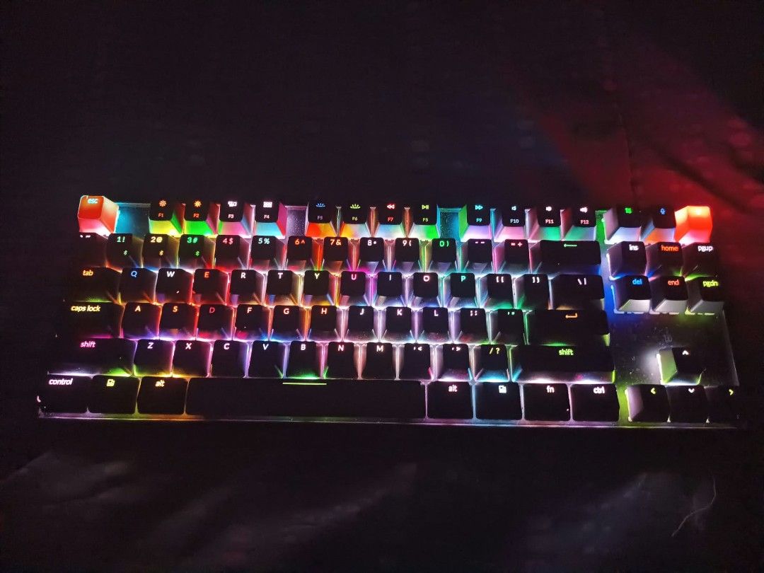 Keychron K8 Mechanical Keyboard RGB Wireless (Category: Computer Keyboard) located in Mabalacat. Submitted by dam-sun (Listing ID 1463644406, Image 2). Description: - Keychron K8 Mechanical Keyboard - Vibrant RGB Backlighting - Seamless Wireless Connectivity - Compact Layout (Perfect for Gaming & Typing) - Fully Tested and Working - Includes Original Box and Accessories.