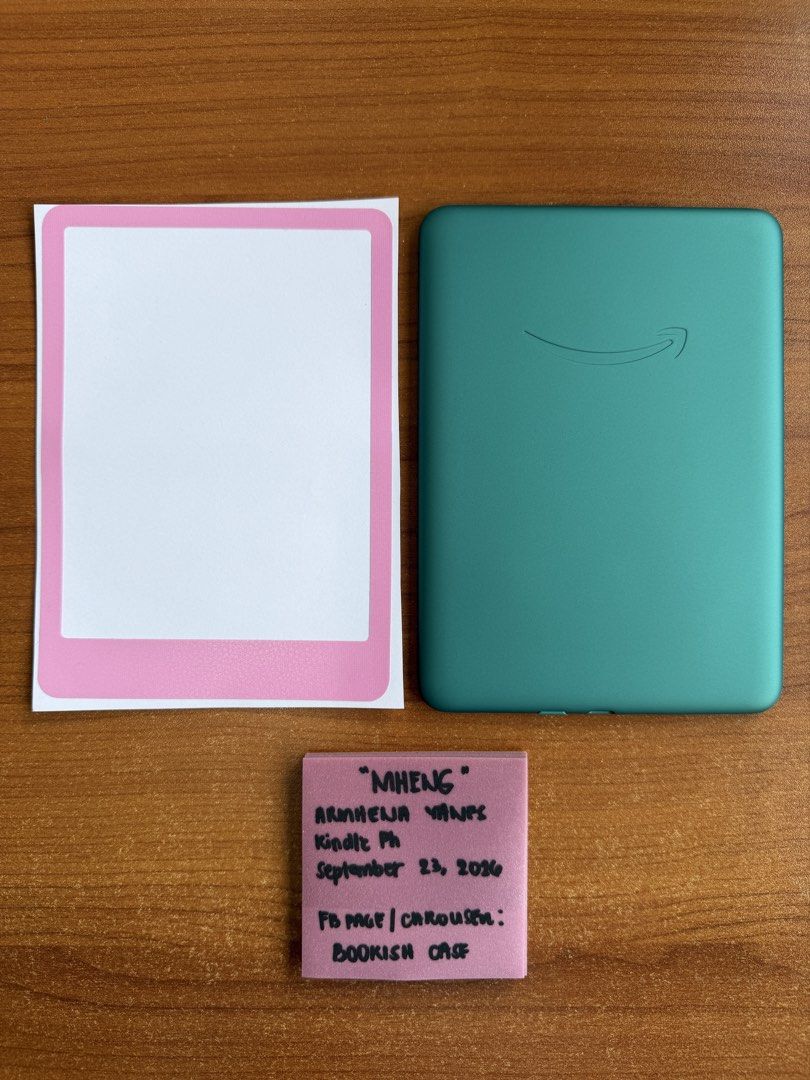 Kindle Paperwhite 6 Signature Edition (Category: Religion Books) located in Santa Rosa. Submitted by bookishcase (Listing ID 1463568736, Image 2). Description: #forsale PTPA 👩‍💼 Thank you in advance 💖 Unit: KINDLE PAPERWHITE 6 SIGNATURE EDITION(12th Generation - Latest Generation) 32gb (metallic jade) - without box Price: 9,500 only Inclusions: - charging cable - brandnew skin Ads : without ads Condition: used Refurbished unit: no Flaws: isang