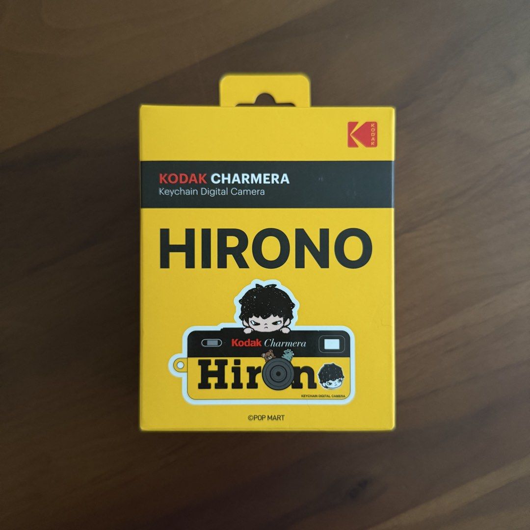 Kodak x Hirono Charmera (Category: Cameras) located in Makati City. Submitted by moolichi (Listing ID 1463621691, Image 1). Description: - Kodak Charmera HIRONO keychain digital camera - Includes 7 fun photo filters - Comes with 4 photo frames - Great for taking playful pictures - Quick start guide included - Special Pop Mart collaboration.