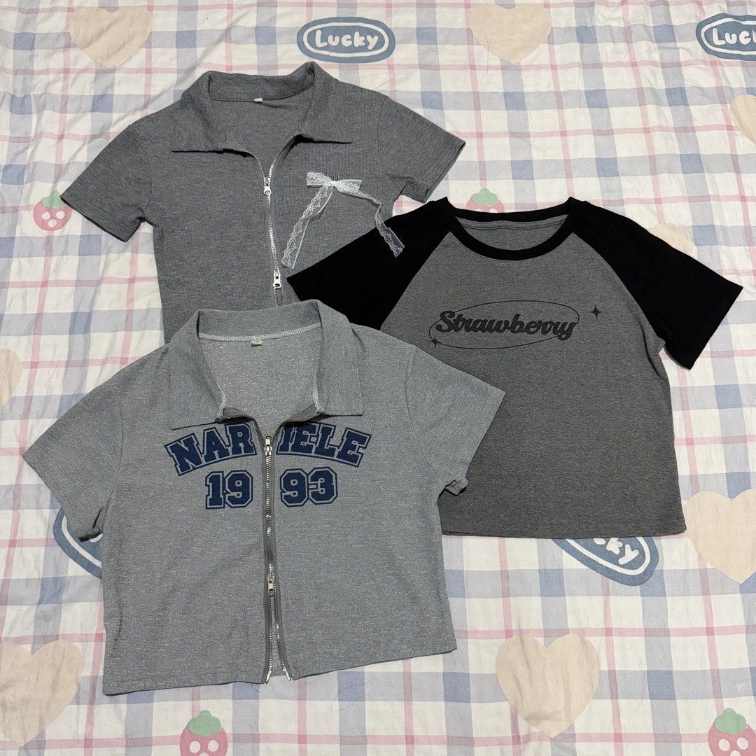 Korean Croptee (Category: Blouses) located in Manila. Submitted by cinnamocchi (Listing ID 1463722895, Image 3). Description: .