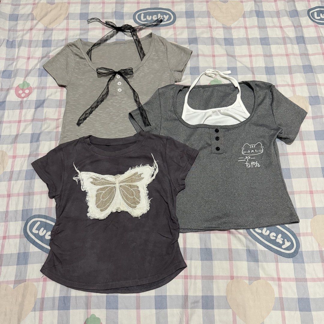 Korean Croptee (Category: Blouses) located in Manila. Submitted by cinnamocchi (Listing ID 1463722895, Image 1). Description: .