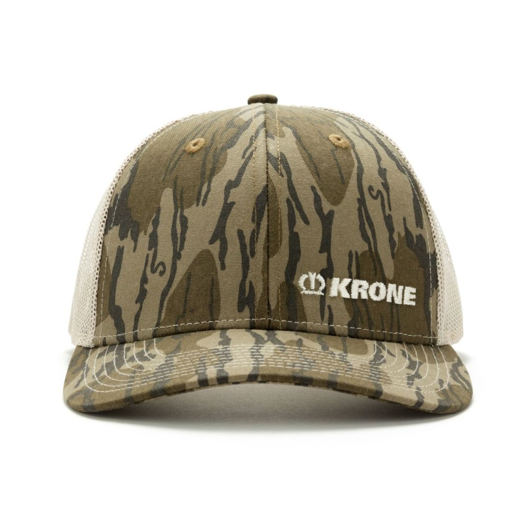 Krone Bottomland Camo Trucker Cap (Category: Caps & Hats) located in Las Pinas. Submitted by snapcartmanila (Listing ID 1463576380, Image 2). Description: Designed to keep you comfortable all day long! Features: Slight Pre-Curved Visor Plastic Snap Closure Pro High Crown Structured Mesh Back Canvas Camo Front Panels Mesh Back Panels Contrast Construction Stitch on Crown and Visor.