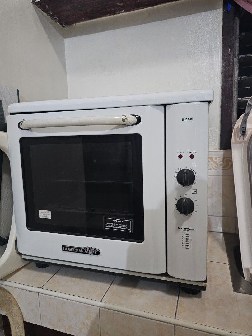 La Germania SL155 40 /SL155 40WT (Category: Ovens & Toasters) located in Quezon City. Submitted by mnderika (Listing ID 1463701610, Image 1). Description: Used, in working condition. With signs of use/cosmetic wear. RFS: No longer in use. Buyer may test upon pickup. Buyer shoulders delivery/pickup..