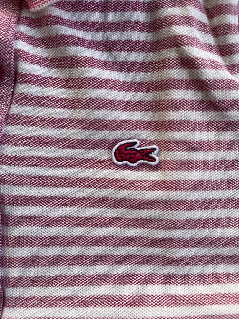 Lacoste (Category: Sleeveless) located in Mandaue City. Submitted by beeryanni (Listing ID 1463667585, Image 3). Description: Lacoste Pink Size 34 Width: 15.5 Length: 20 Excellent Condition .