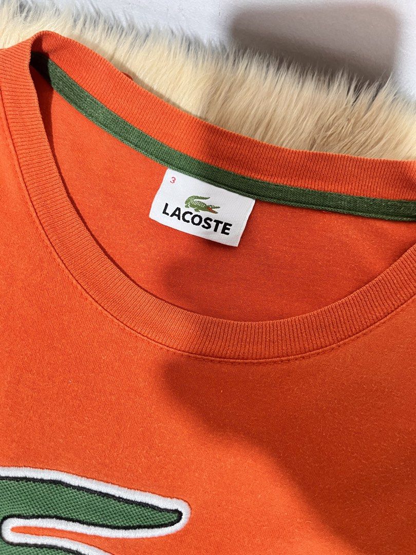 Lacoste biglogo (Category: Tshirts & Polo Shirts ) located in General Santos City (Dadiangas). Submitted by renziieeeee (Listing ID 1463690133, Image 2). Description: Lacoste biglogo Size 3 small Medium in wmen 18x26 In a good condition.